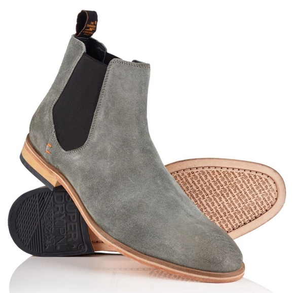 Superdry Meteora Gray Suede Chelsea 